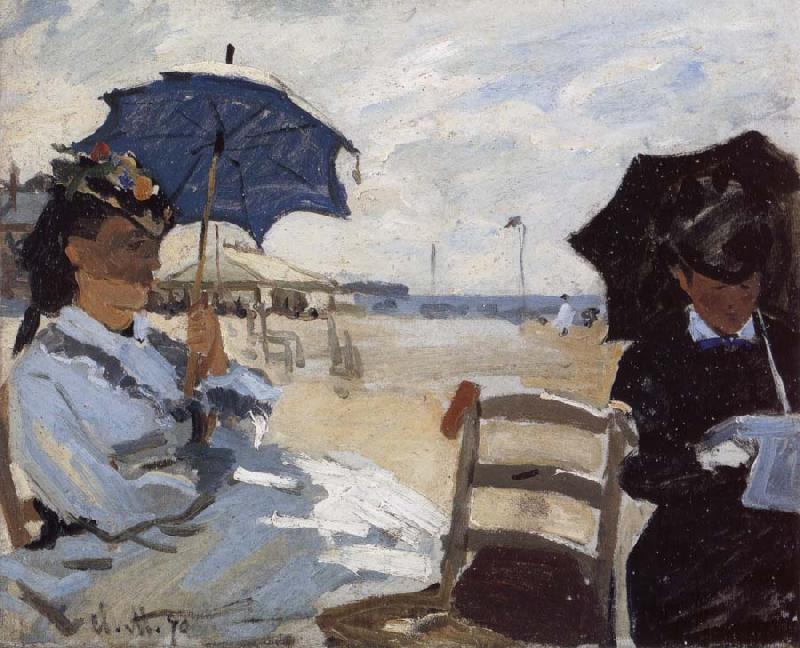 Claude Monet The Beach at Trouville Spain oil painting art